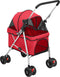 vidaXL - Hondenwagen - inklapbaar - 76x50x100 - cm - oxford - stof - rood