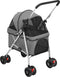 vidaXL - Hondenwagen - inklapbaar - 76x50x100 - cm - oxford - stof - grijs
