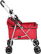 vidaXL - Hondenwagen - inklapbaar - 76x50x100 - cm - oxford - stof - rood