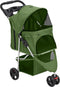 vidaXL - Hondenwagen - inklapbaar - 80x46x98 - cm - oxford - stof - grijs