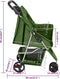vidaXL - Hondenwagen - inklapbaar - 80x46x98 - cm - oxford - stof - groen