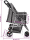 vidaXL - Hondenwagen - inklapbaar - 80x46x98 - cm - oxford - stof - grijs