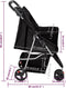 vidaXL - Hondenwagen - inklapbaar - 80x46x98 - cm - oxford - stof - zwart