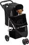 vidaXL - Hondenwagen - inklapbaar - 80x46x98 - cm - oxford - stof - zwart