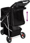 vidaXL - Hondenwagen - inklapbaar - 80x46x98 - cm - oxford - stof - zwart