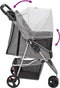 vidaXL - Hondenwagen - inklapbaar - 80x46x98 - cm - oxford - stof - grijs