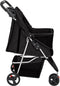 vidaXL - Hondenwagen - inklapbaar - 80x46x98 - cm - oxford - stof - zwart