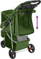vidaXL - Hondenwagen - inklapbaar - 80x46x98 - cm - oxford - stof - groen