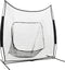 vidaXL - Honkbal- - en - softbalnet - 241x106,5x216 - cm - metaal