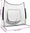 vidaXL - Honkbal- - en - softbalnet - 241x106,5x216 - cm - metaal
