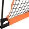 vidaXL - Honkbalnet - draagbaar - 183x182x183cm - staal - polyester - oranje - zwart