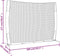 vidaXL - Honkbalnet - draagbaar - 369x107x271 - cm - staal - polyester - rood - zwart