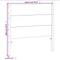 vidaXL - Hoofdbord - 100 - cm - massief - grenenhout - wasbruin