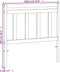 vidaXL - Hoofdbord - 100 - cm - massief - grenenhout - wasbruin