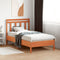 vidaXL - Hoofdbord - 100 - cm - massief - grenenhout - wasbruin