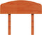 vidaXL - Hoofdbord - 100 - cm - massief - grenenhout - wasbruin