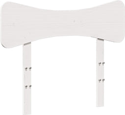 vidaXL - Hoofdbord - 100 - cm - massief - grenenhout - wit