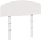 vidaXL - Hoofdbord - 100 - cm - massief - grenenhout - wit