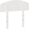 vidaXL - Hoofdbord - 100 - cm - massief - grenenhout - wit