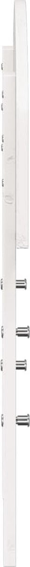 vidaXL - Hoofdbord - 100 - cm - massief - grenenhout - wit