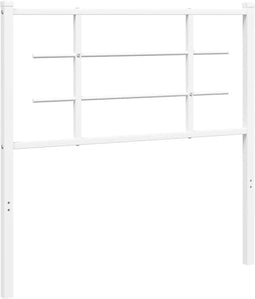 vidaXL - Hoofdbord - 100 - cm - metaal - wit