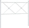 vidaXL - Hoofdbord - 100 - cm - metaal - wit