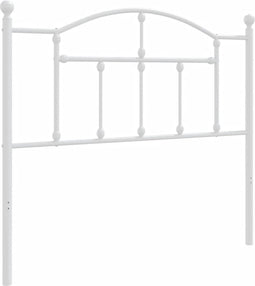 vidaXL - Hoofdbord - 100 - cm - metaal - wit