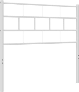 vidaXL - Hoofdbord - 100 - cm - metaal - wit