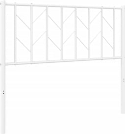 vidaXL - Hoofdbord - 100 - cm - metaal - wit