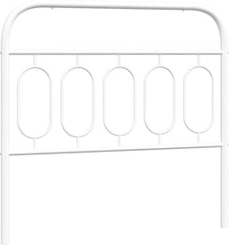 vidaXL - Hoofdbord - 100 - cm - metaal - wit
