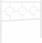 vidaXL - Hoofdbord - 100 - cm - metaal - wit