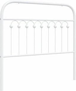 vidaXL - Hoofdbord - 100 - cm - metaal - wit