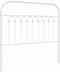 vidaXL - Hoofdbord - 100 - cm - metaal - wit