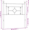 vidaXL - Hoofdbord - 100 - cm - metaal - wit