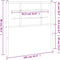vidaXL - Hoofdbord - 100 - cm - metaal - wit