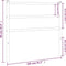 vidaXL - Hoofdbord - 100 - cm - metaal - wit