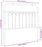 vidaXL - Hoofdbord - 100 - cm - metaal - wit