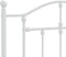 vidaXL - Hoofdbord - 100 - cm - metaal - wit