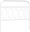 vidaXL - Hoofdbord - 100 - cm - metaal - wit