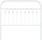 vidaXL - Hoofdbord - 100 - cm - metaal - wit