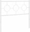vidaXL - Hoofdbord - 100 - cm - metaal - wit