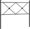 vidaXL - Hoofdbord - 100 - cm - metaal - zwart