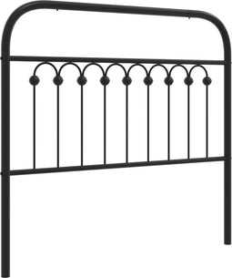 vidaXL - Hoofdbord - 100 - cm - metaal - zwart