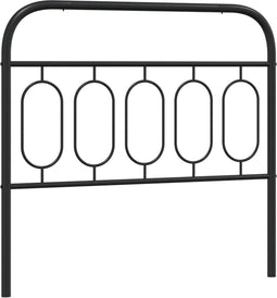 vidaXL - Hoofdbord - 100 - cm - metaal - zwart