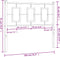 vidaXL - Hoofdbord - 100 - cm - metaal - zwart