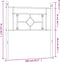 vidaXL - Hoofdbord - 100 - cm - metaal - zwart