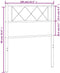 vidaXL - Hoofdbord - 100 - cm - metaal - zwart