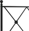 vidaXL - Hoofdbord - 100 - cm - metaal - zwart