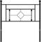 vidaXL - Hoofdbord - 100 - cm - metaal - zwart