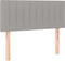 vidaXL - Hoofdbord - 100 - x - 5 - x - 78/88 - cm - stof - lichtgrijs
